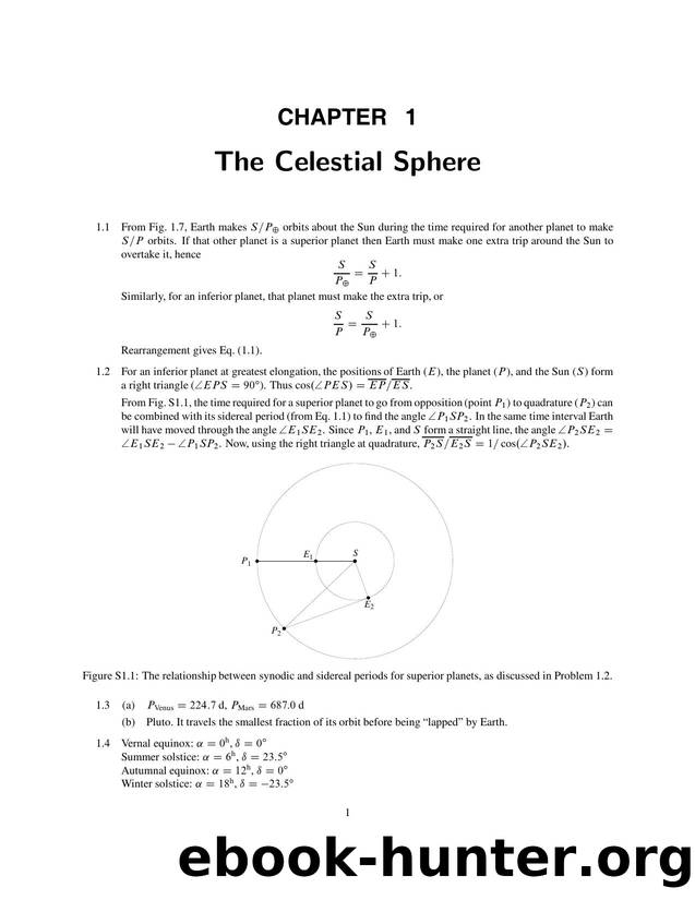 Carroll B.W., Ostlie D.A. An introduction to modern astrophysics Solution manual by Unknown