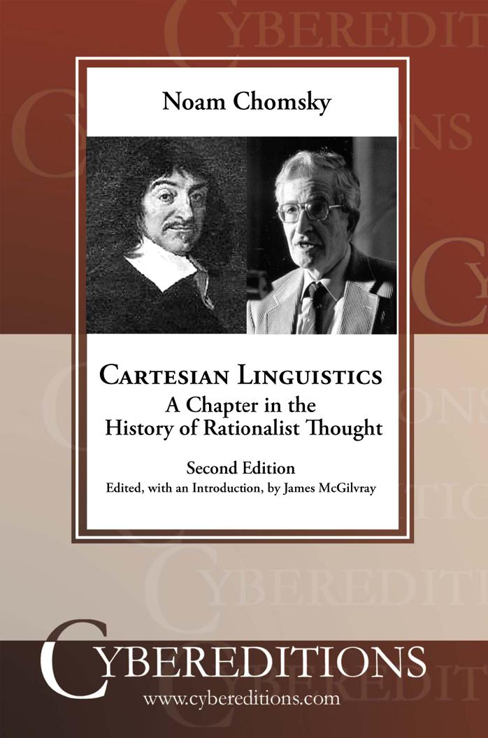 Cartesian Linguistics: A Chapter in the History of Rationalist Thought by Unknow