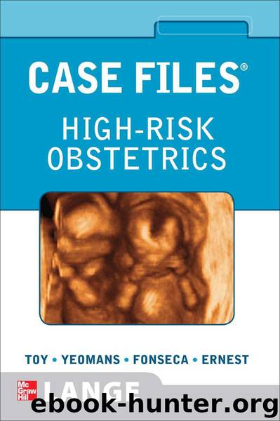 Case Files High-Risk Obstetrics (LANGE Case Files) by Toy Eugene C. & Yeomans Edward & Fonseca Linda & Ernest Joseph M