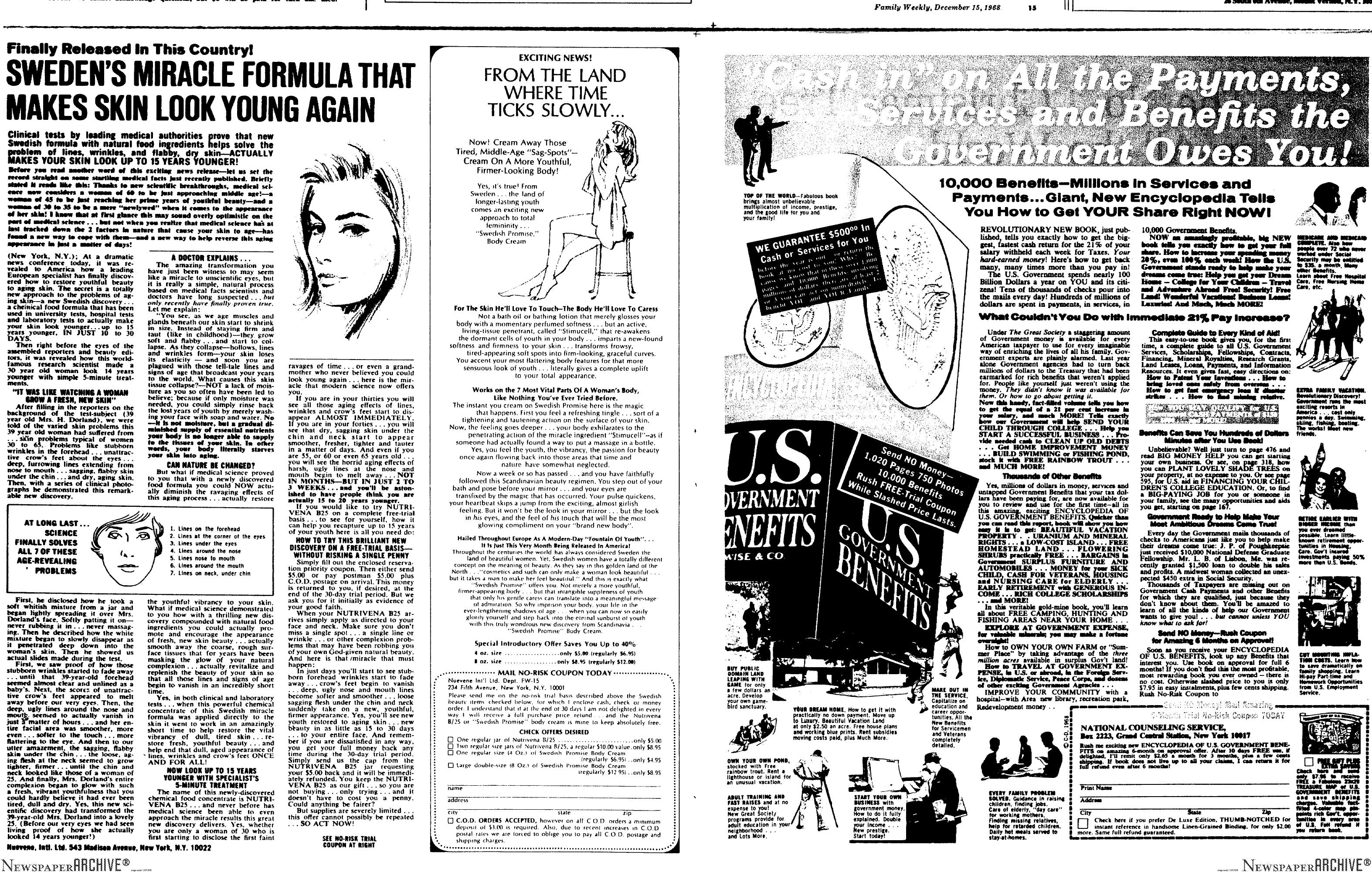 Cash In On All The Payments, Services And Benefits The Government Owns You by Copyright 2005 Heritage Microfilm Inc. & Newspaperarchive.com