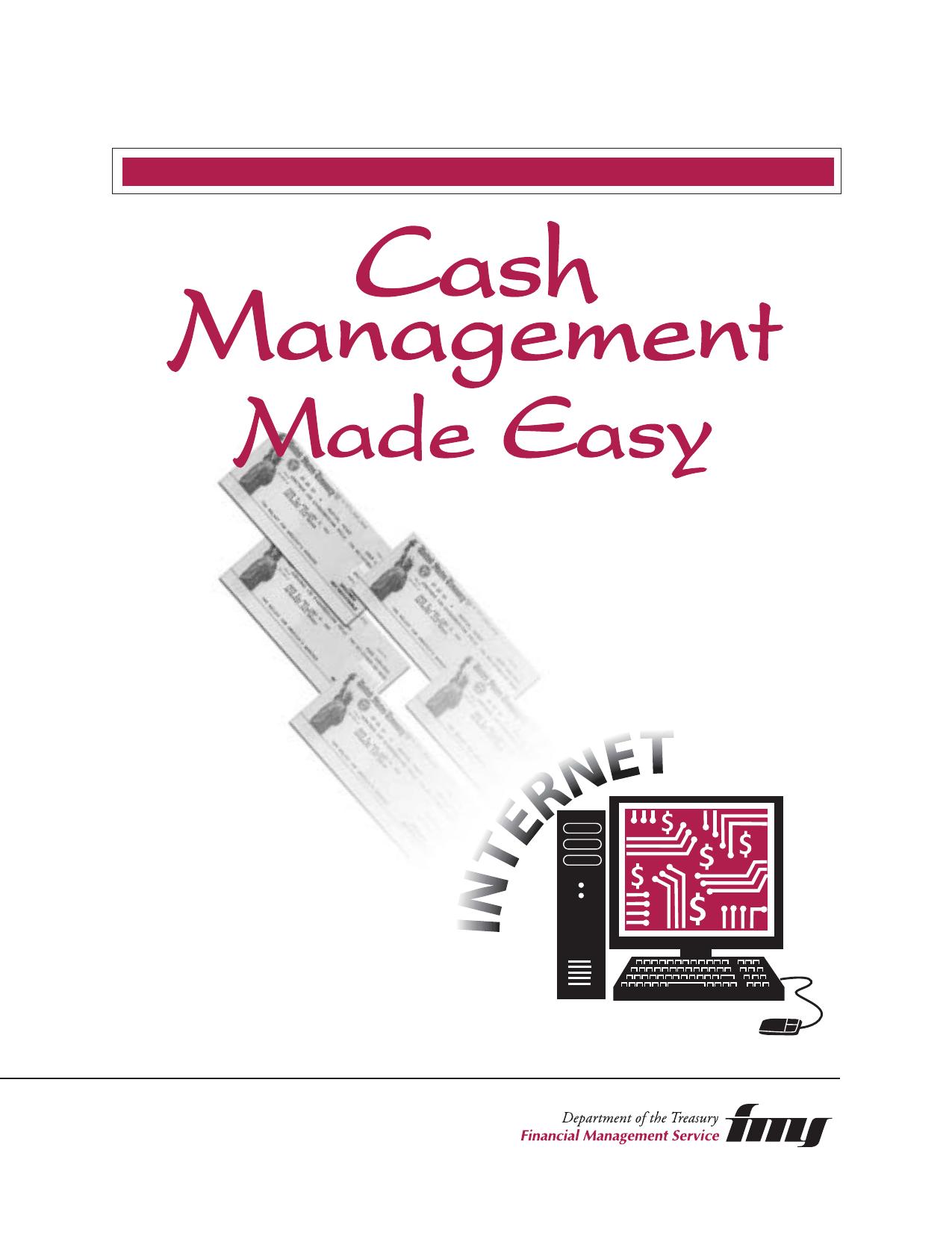 Cash management made easy by U.S. Dept of Treasury