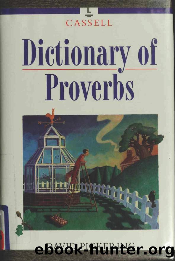 Cassell dictionary of proverbs by Cassell Dictionary Of Proverbs-Cassell (1997)