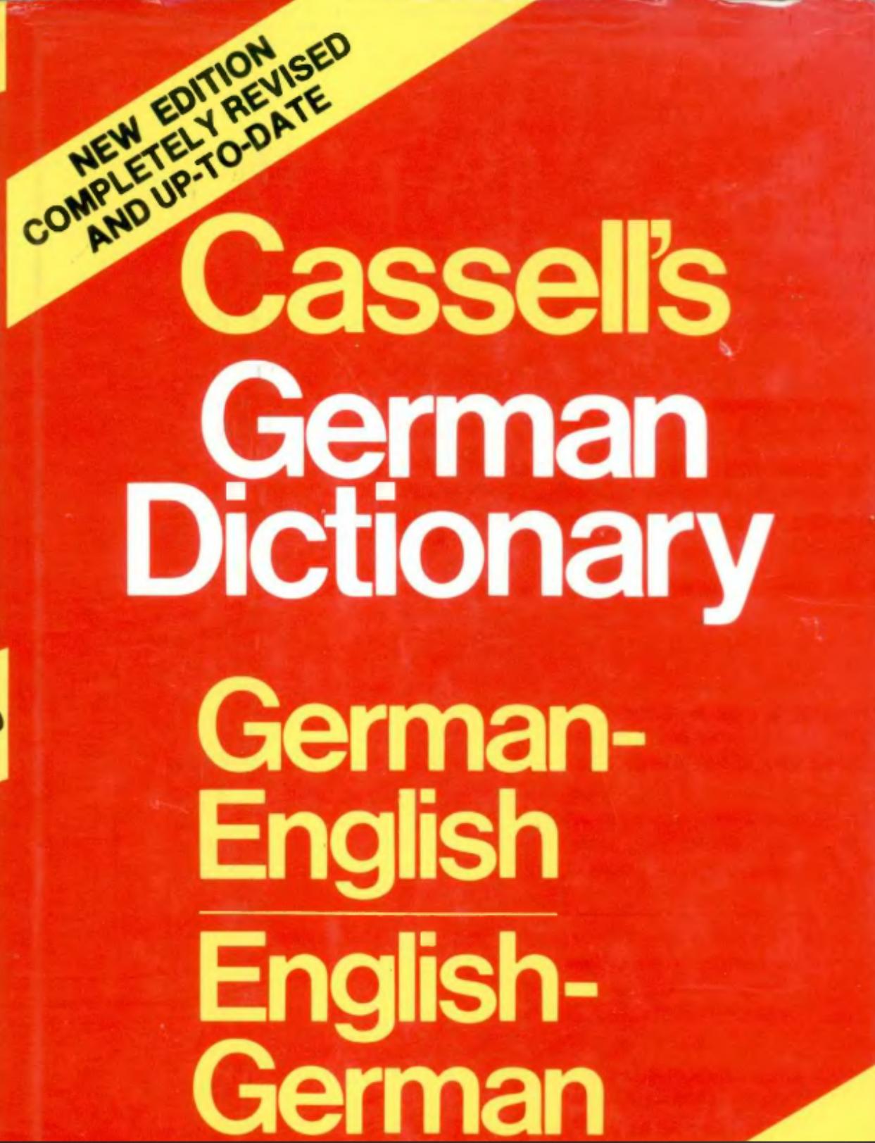 Cassell's Standard German Dictionary: German-English, English-German by Harold T. Betteridge