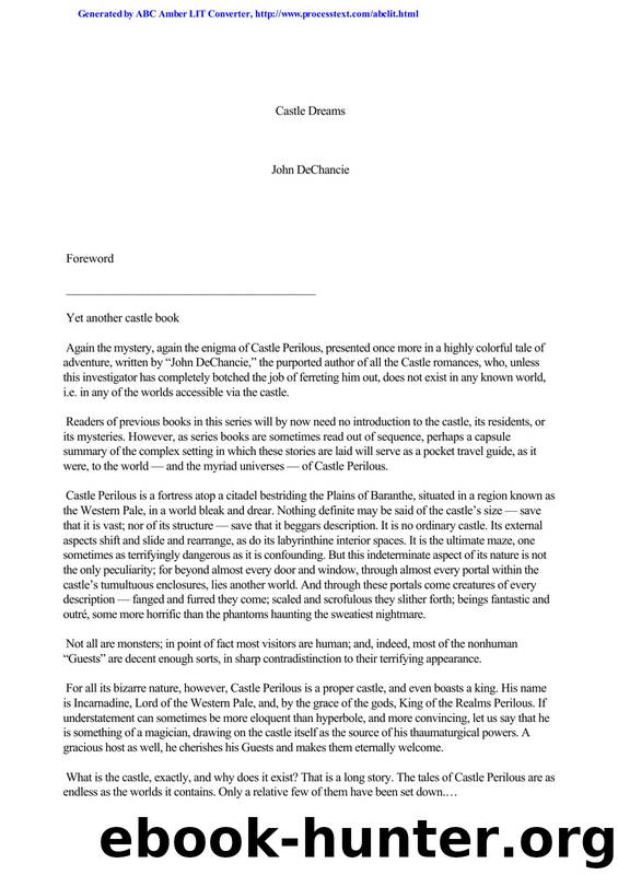 Castle Dreams by John DeChancie