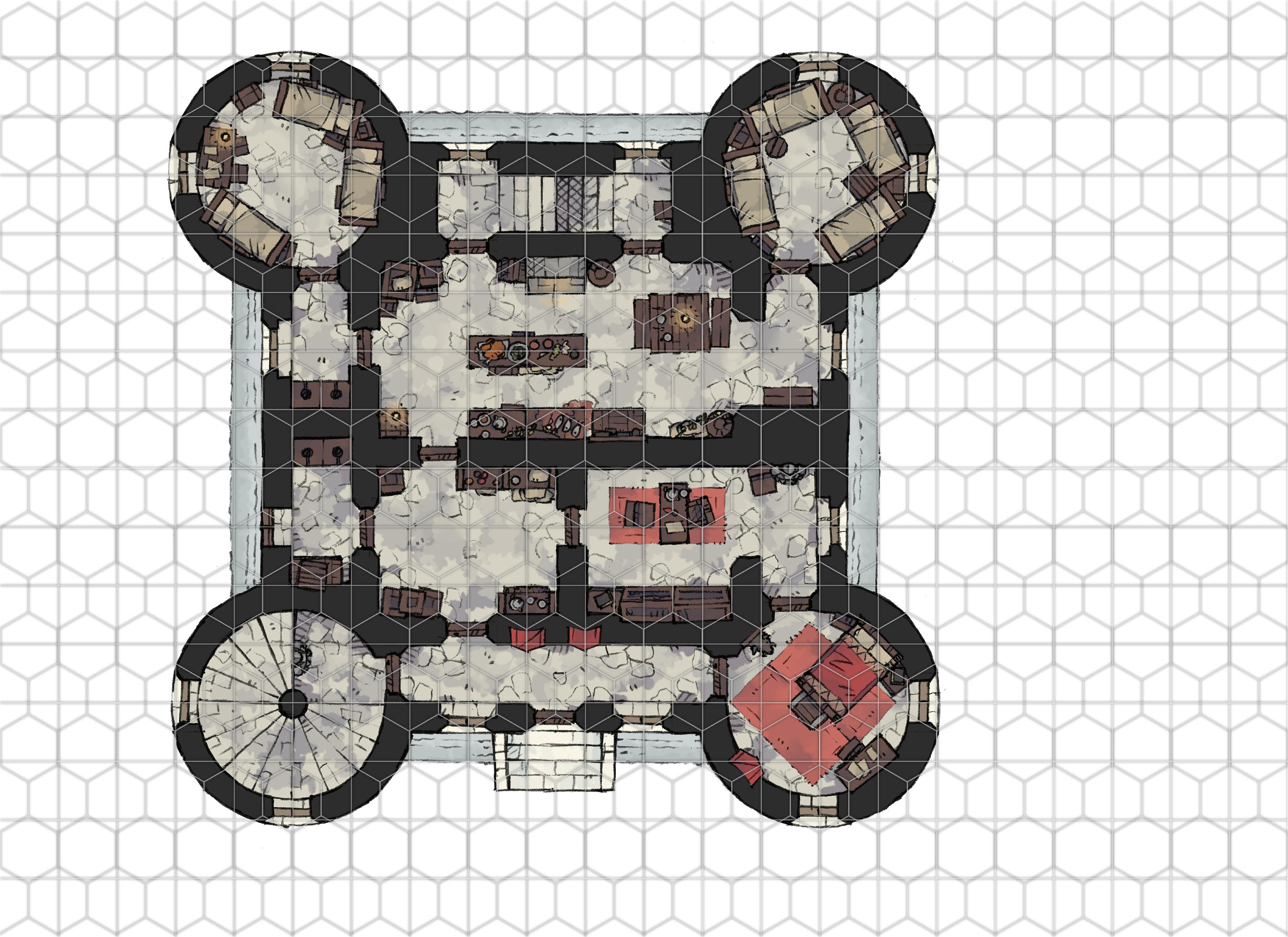 Castle Keep Prefab by 2-Minute Table Top