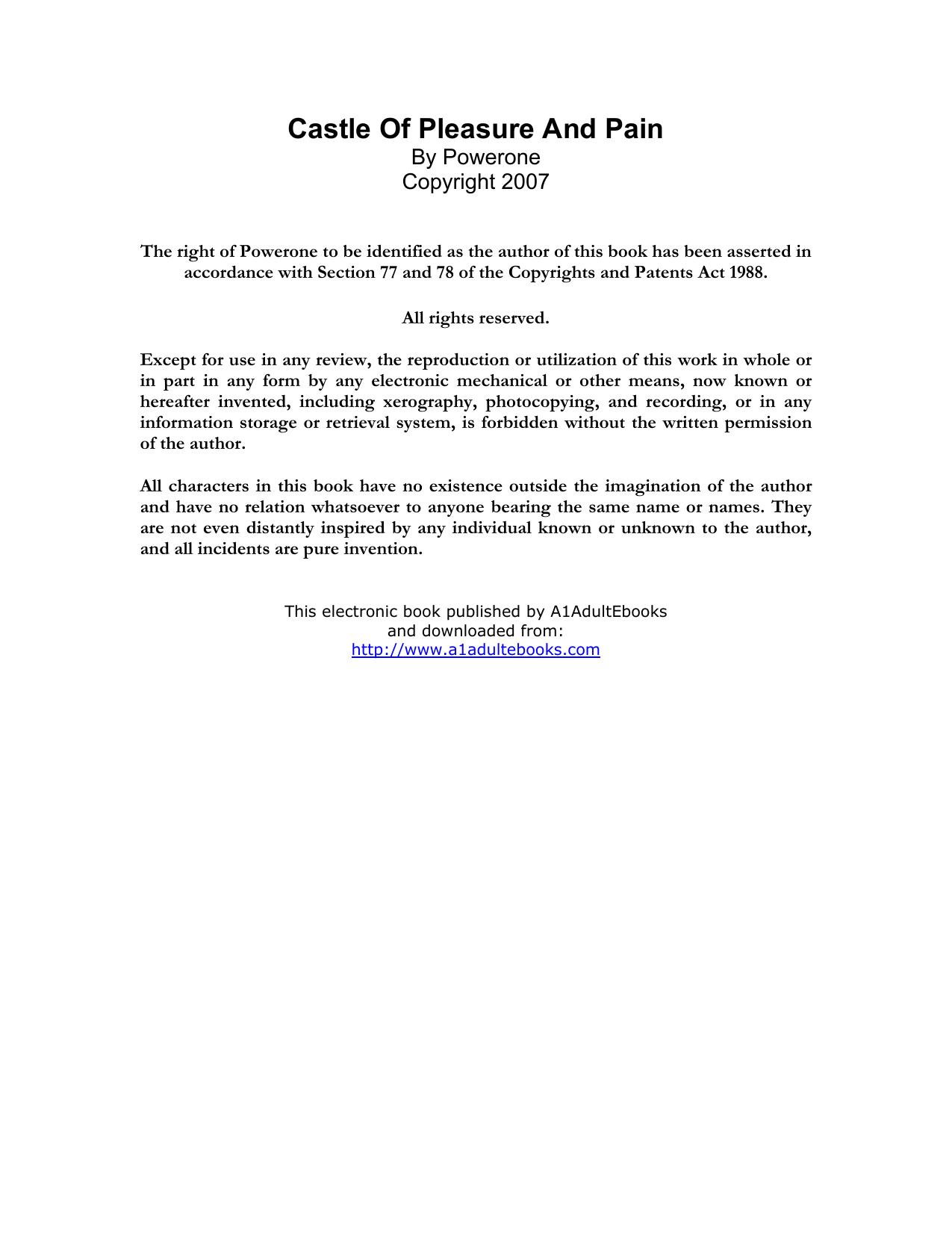 Castle Of Pleasure And Pain by Powerone