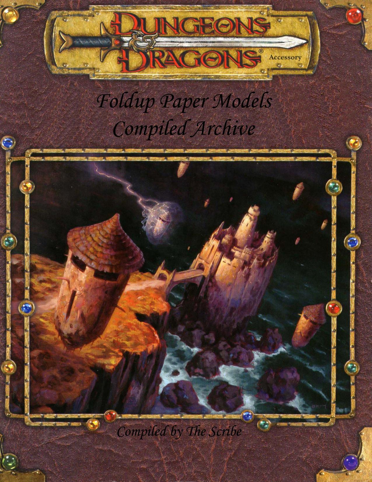 Castle and complete Medieval Walled Town by Unknown