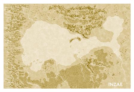 Castles & Crusades Inzae World Map by Unknown