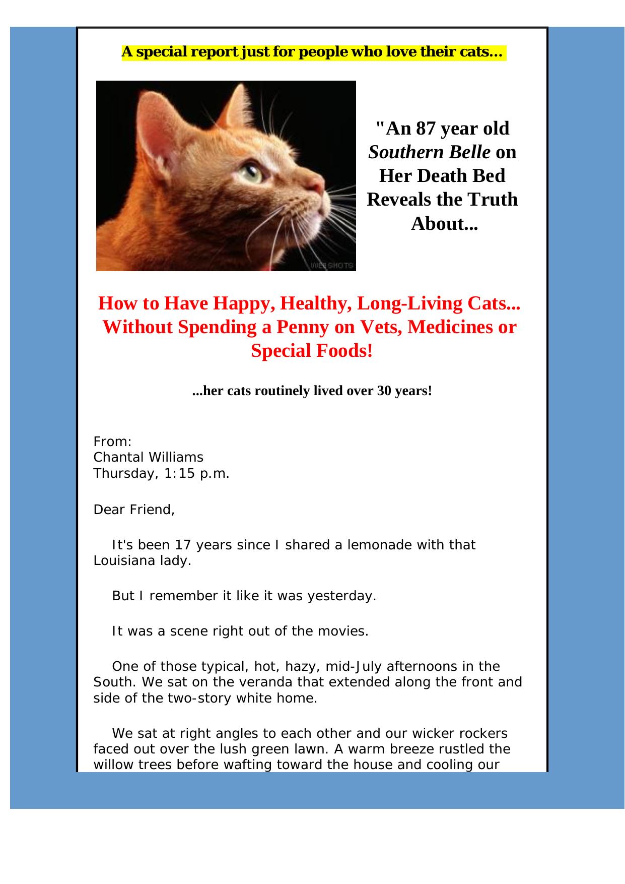 Cat Health Secrets. by Best of Kuszter's Collection