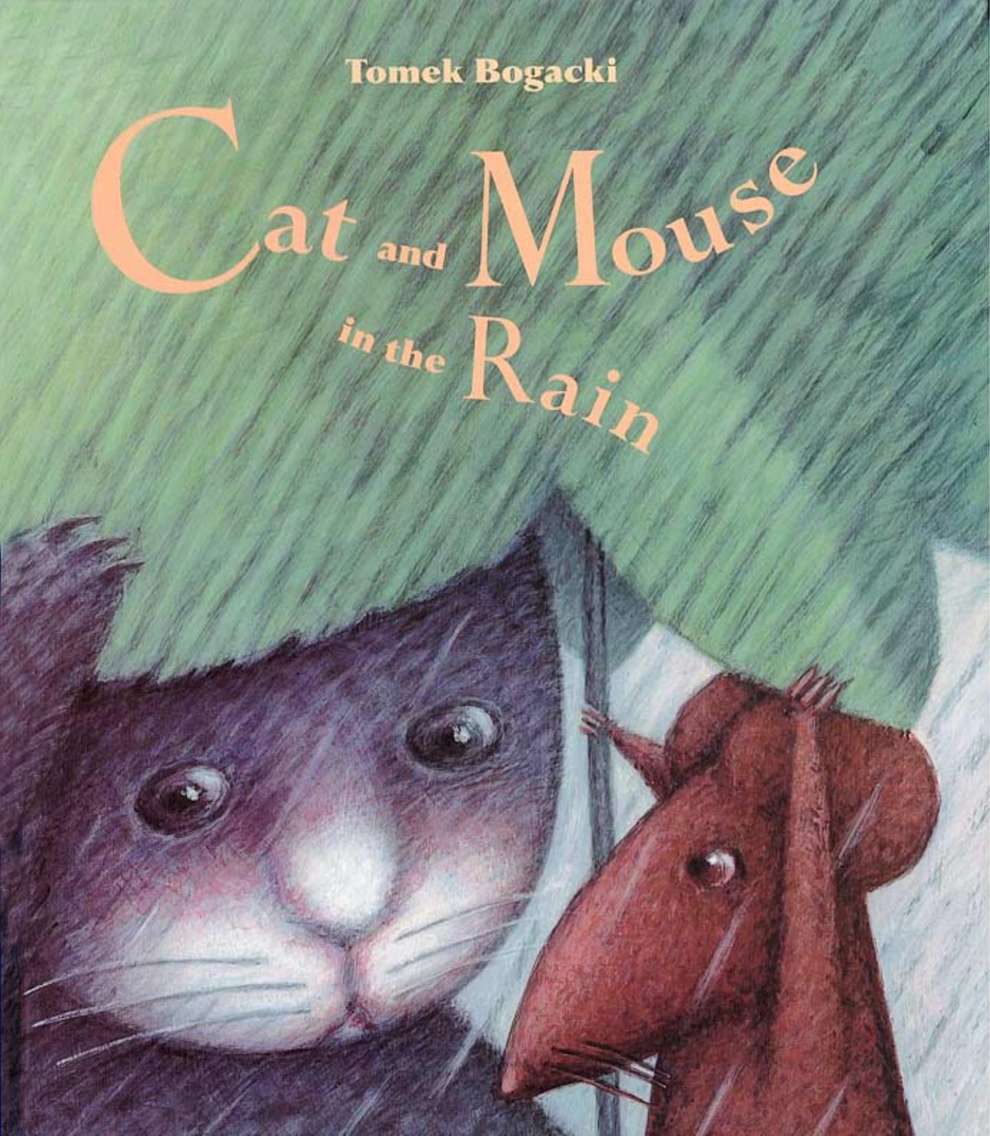 Cat and Mouse in the Rain by Unknown