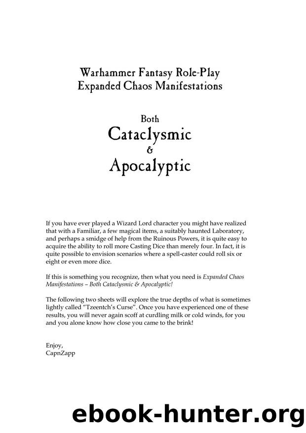 Cataclysmic Apocalyptic by Unknown