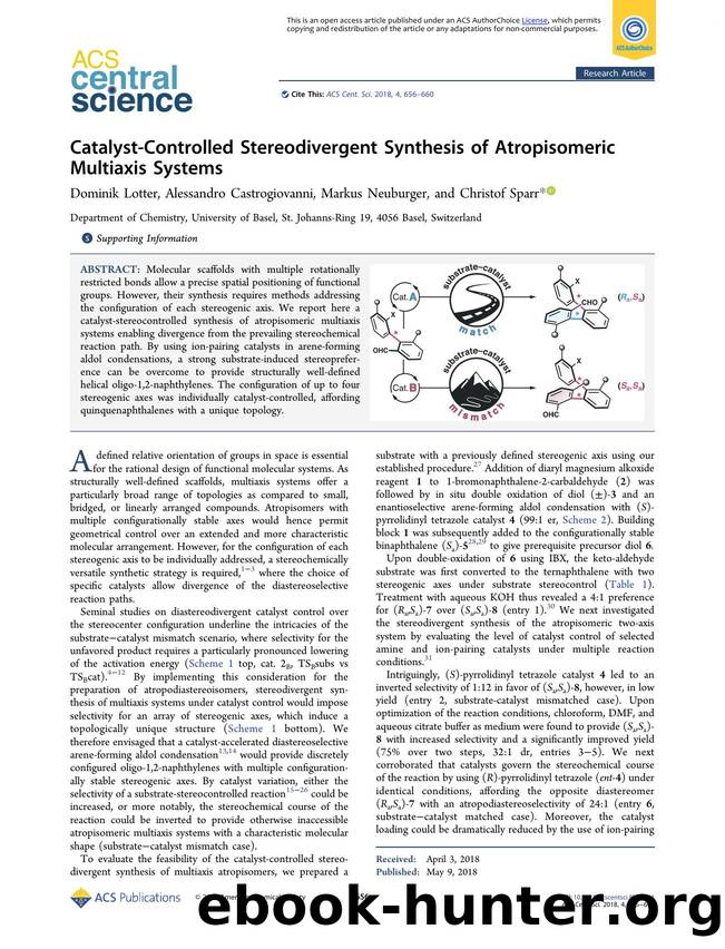 Catalyst-Controlled Stereodivergent Synthesis of Atropisomeric Multiaxis Systems by unknow