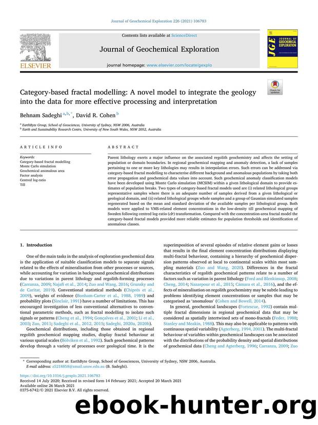 Category-based fractal modelling: A novel model to integrate the geology into the data for more effective processing and interpretation by Behnam Sadeghi & David R. Cohen