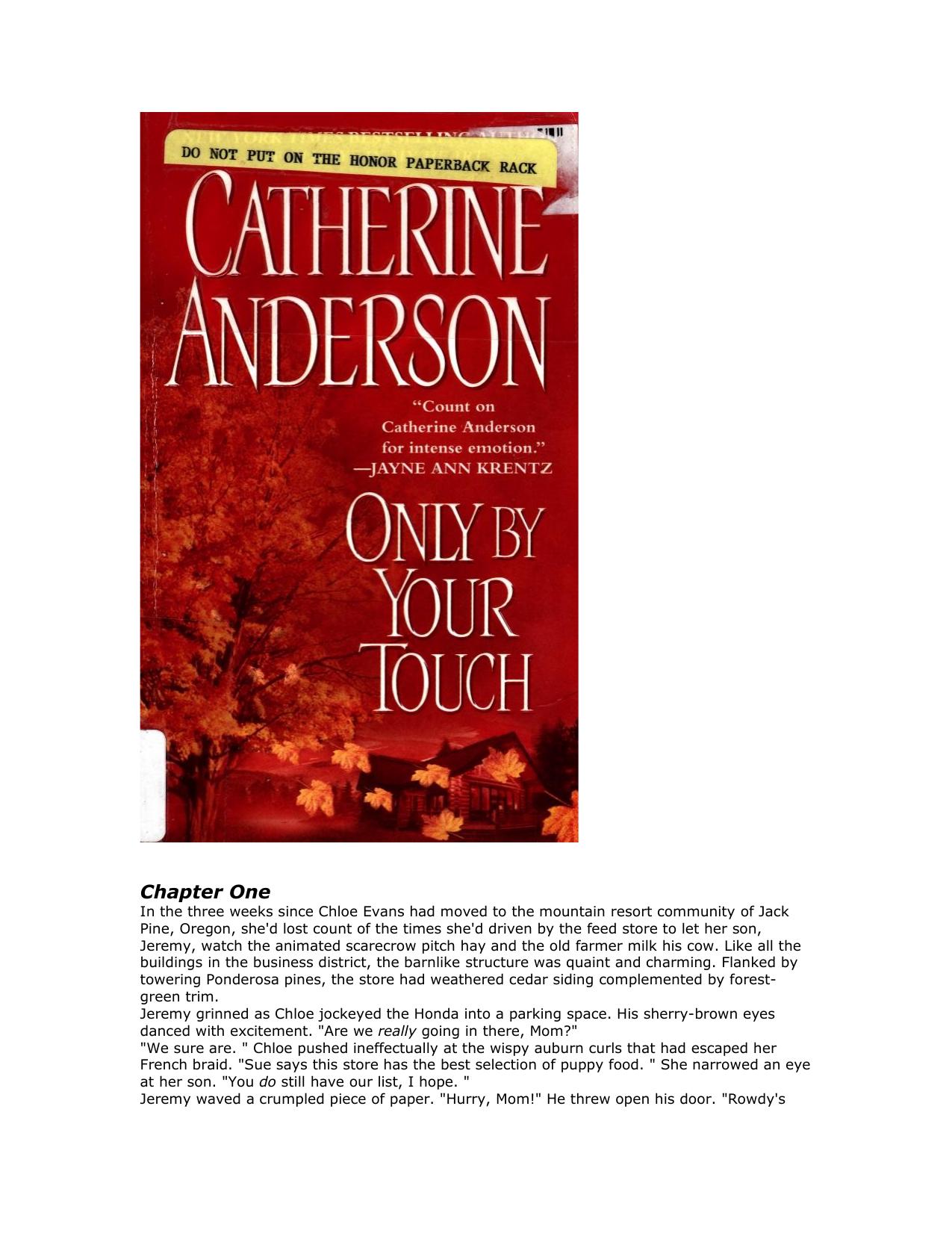 Catherine Anderson by Only By Your Touch