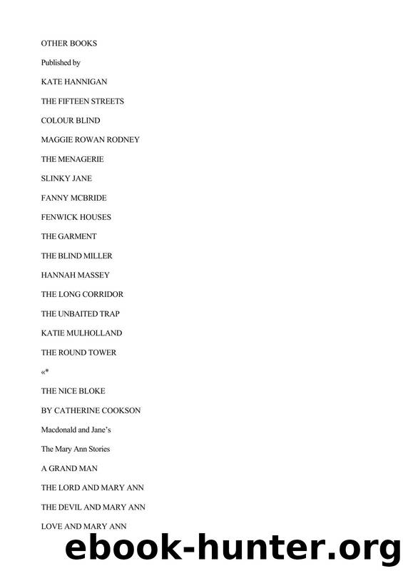 Catherine Cookson - Mary Ann Shaughnessy 02 by The Lord; Marianne