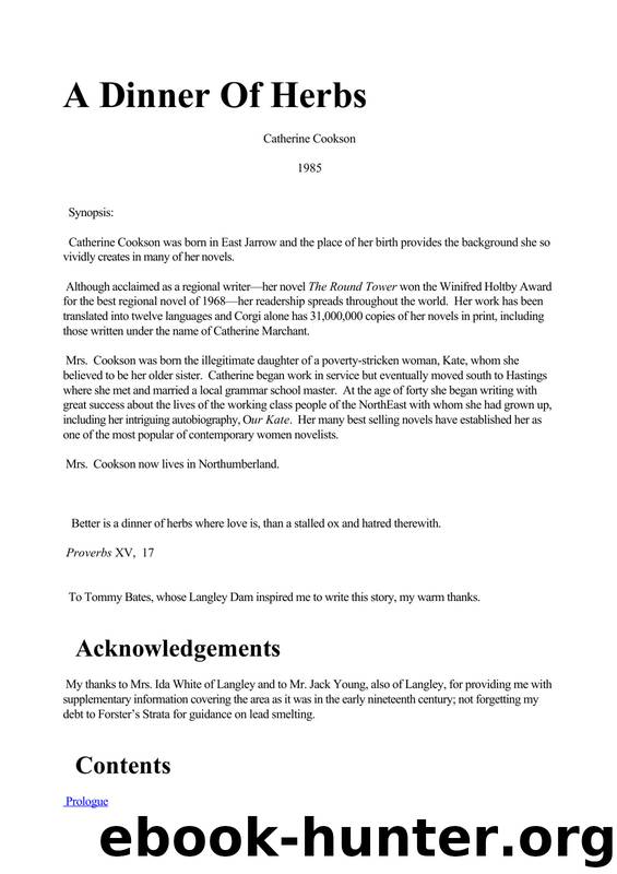 Catherine Cookson by A Dinner Of Herbs
