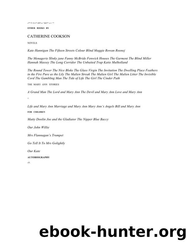 Catherine Cookson by The Man Who Cried