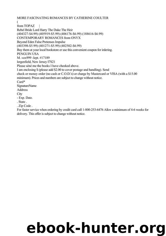 Catherine Coulter - Star Quartet 03 by Wild Star