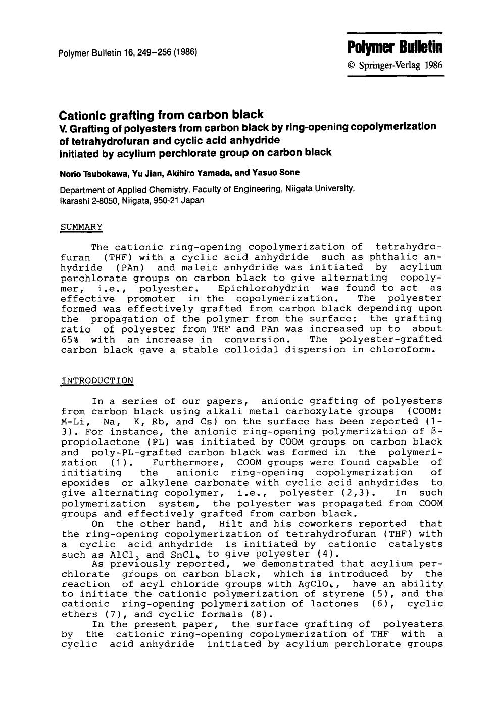 Cationic grafting from carbon black by Unknown
