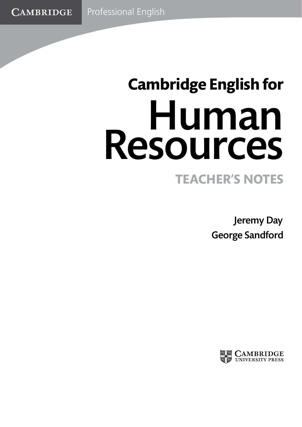 Cb English for Human Resources TNotes by Unknown