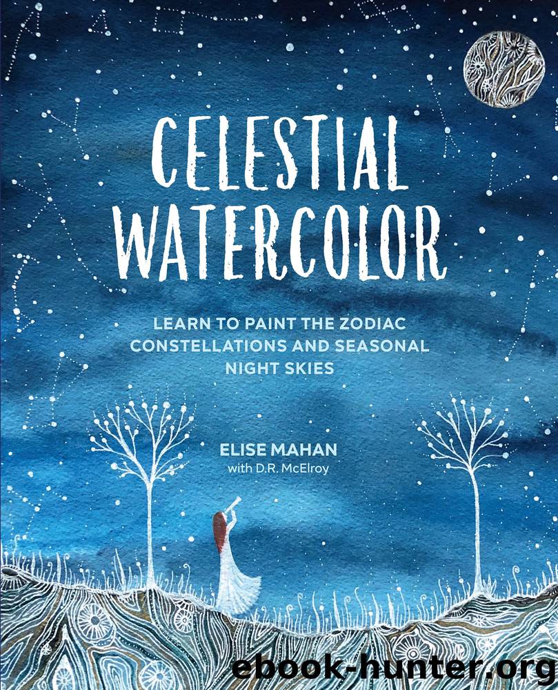 Celestial Watercolor by Elise Mahan