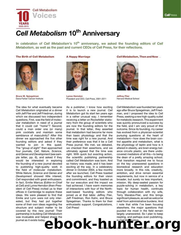Cell Metabolism 10th Anniversary by Unknown