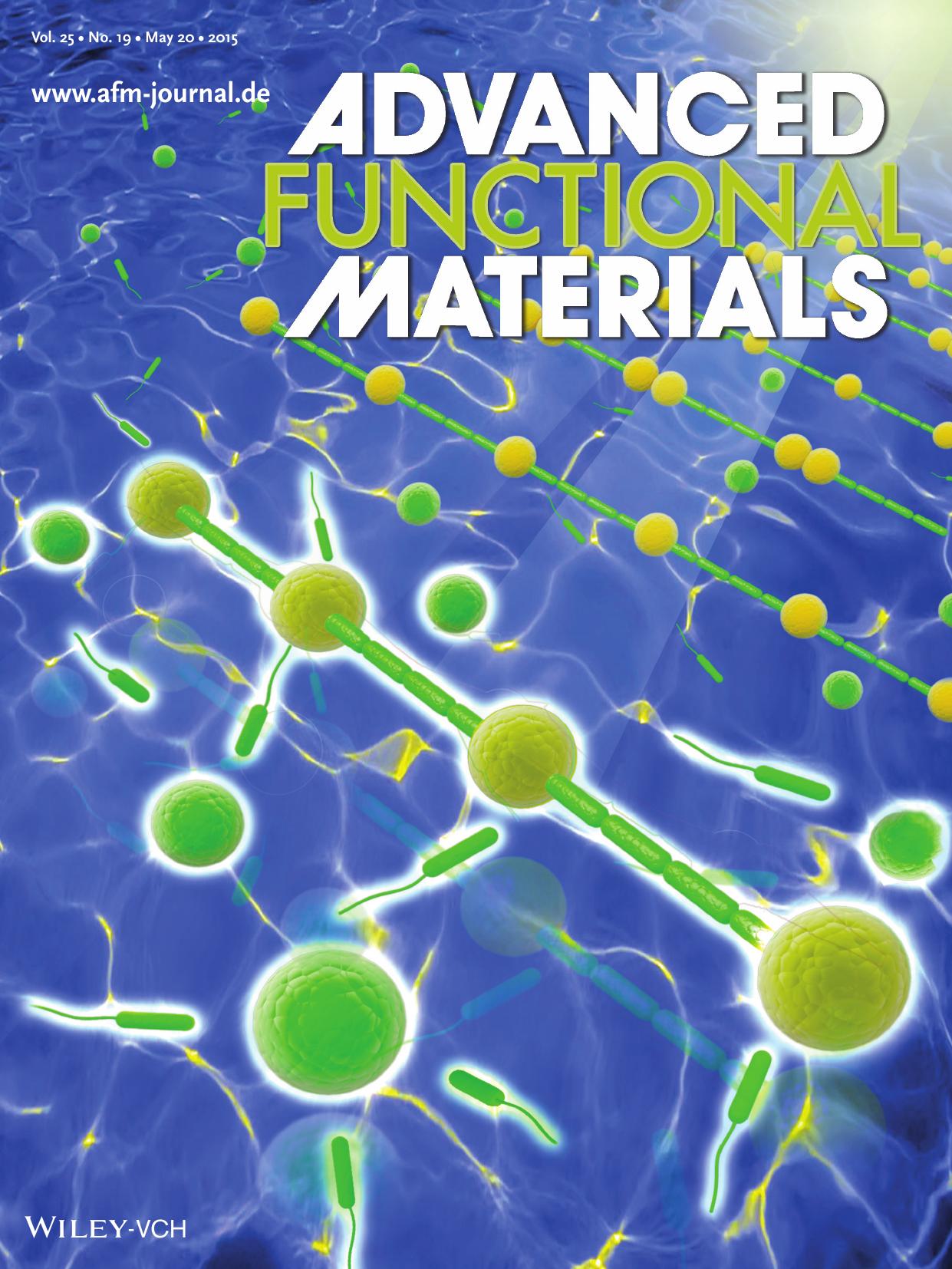 Cell Patterning: Controllable Patterning of Different Cells Via Optical Assembly of 1D Periodic Cell Structures (Adv. Funct. Mater. 19/2015) by Unknown
