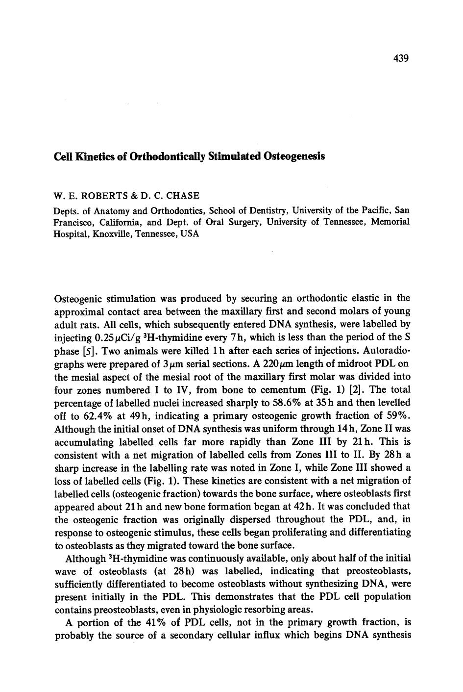 Cell kinetics of orthodontically stimulated osteogenesis by Unknown