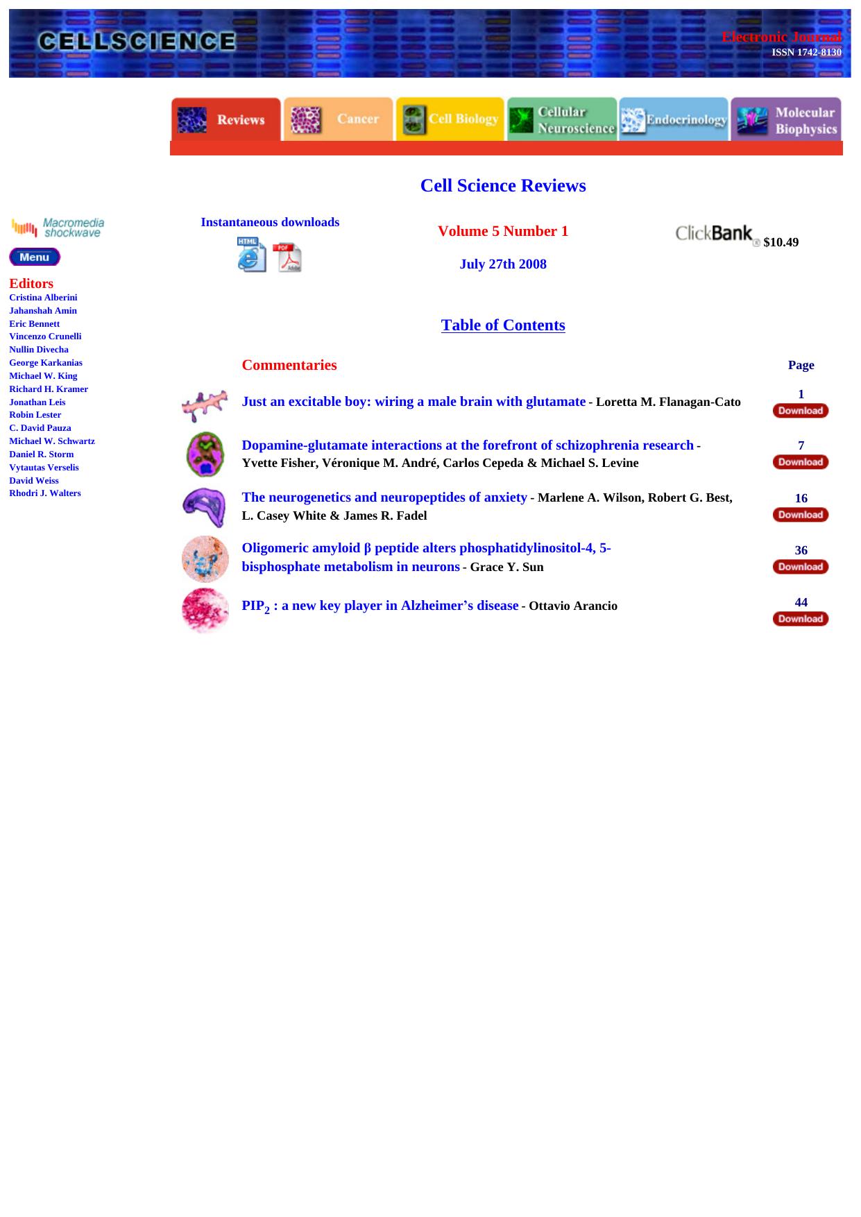 Cellscience Reviews Journal. by Best of Kuszter's Collection