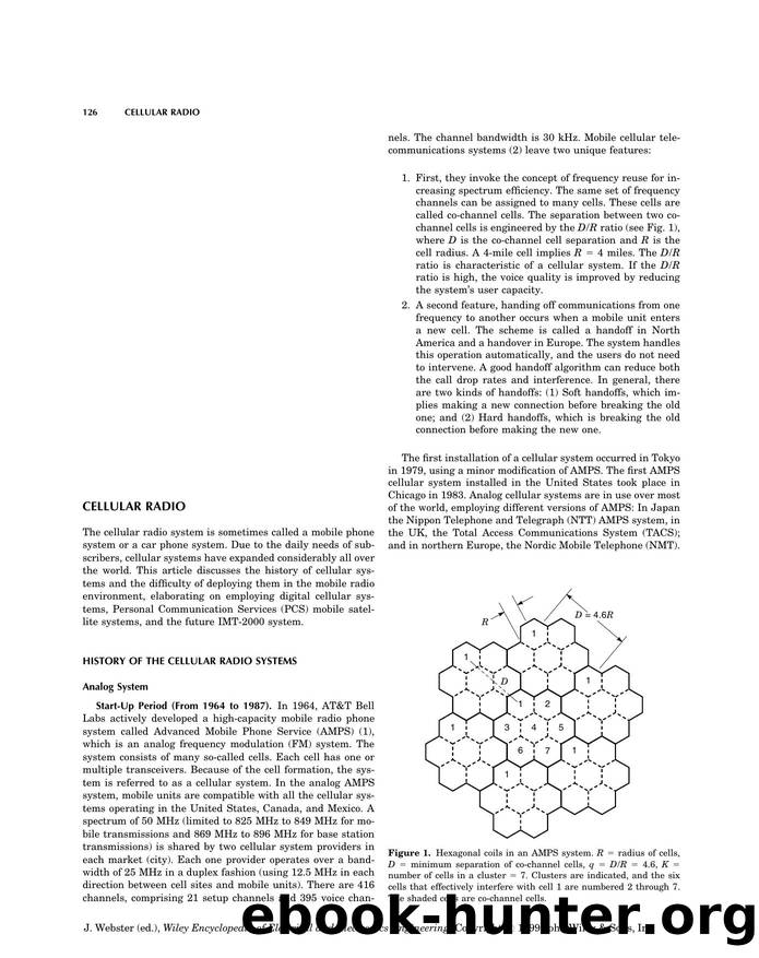Cellular Radio". In: Wiley Encyclopedia of Electrical and Electronics Engineering by Unknown