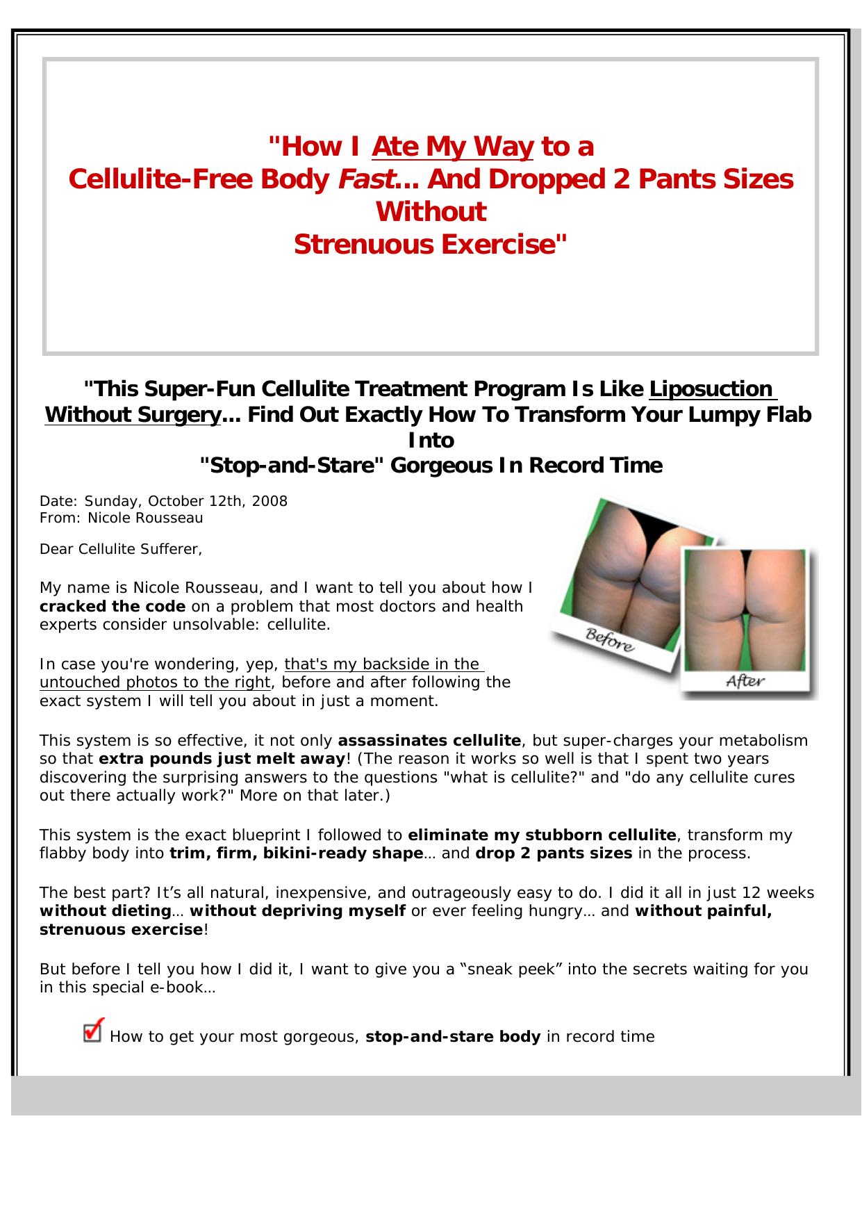 Cellulite Free Forever. by Best of Kuszter's Collection