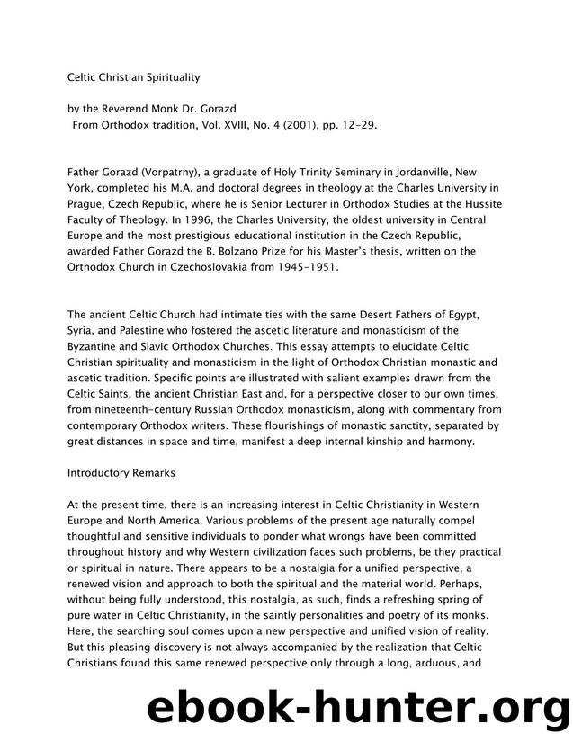Celtic Christian Spirituality by Unknown