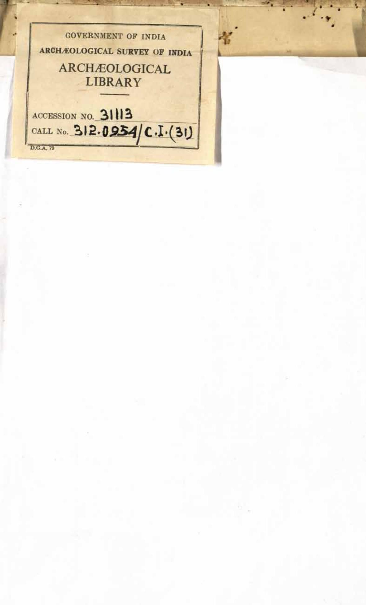 Census of India Cities of the Bombay Presidency Vol. IX, 1931 by Author
