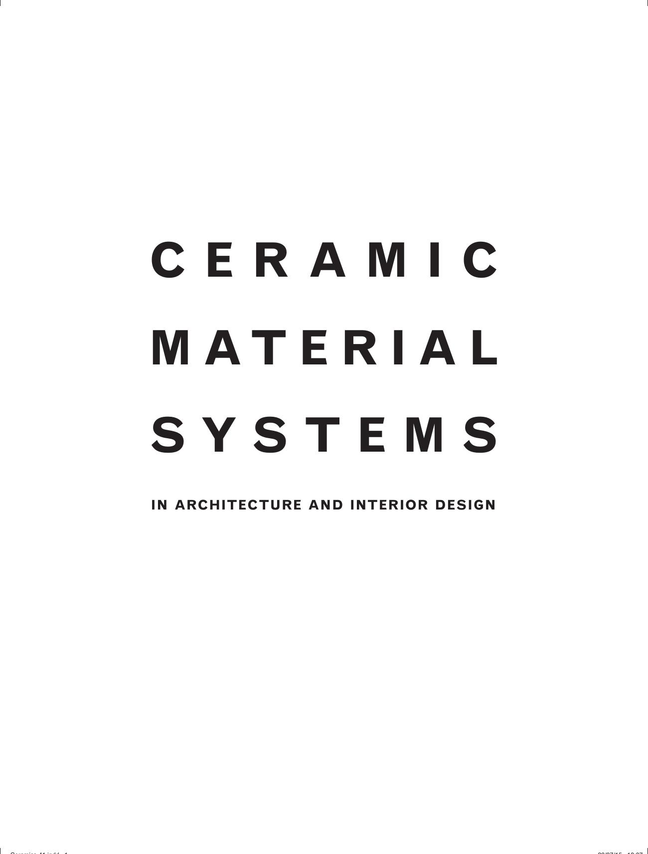 Ceramic Material Systems by Bechthold Martin; Kane Anthony; King Nathan