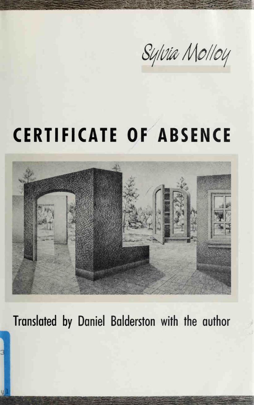 Certificate of absence by Molloy Sylvia 1938-