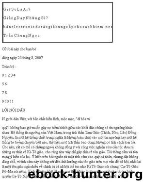 Chúa Giê-su Là Ai? Dạy Những Gì? by Trần Chung Ngọc