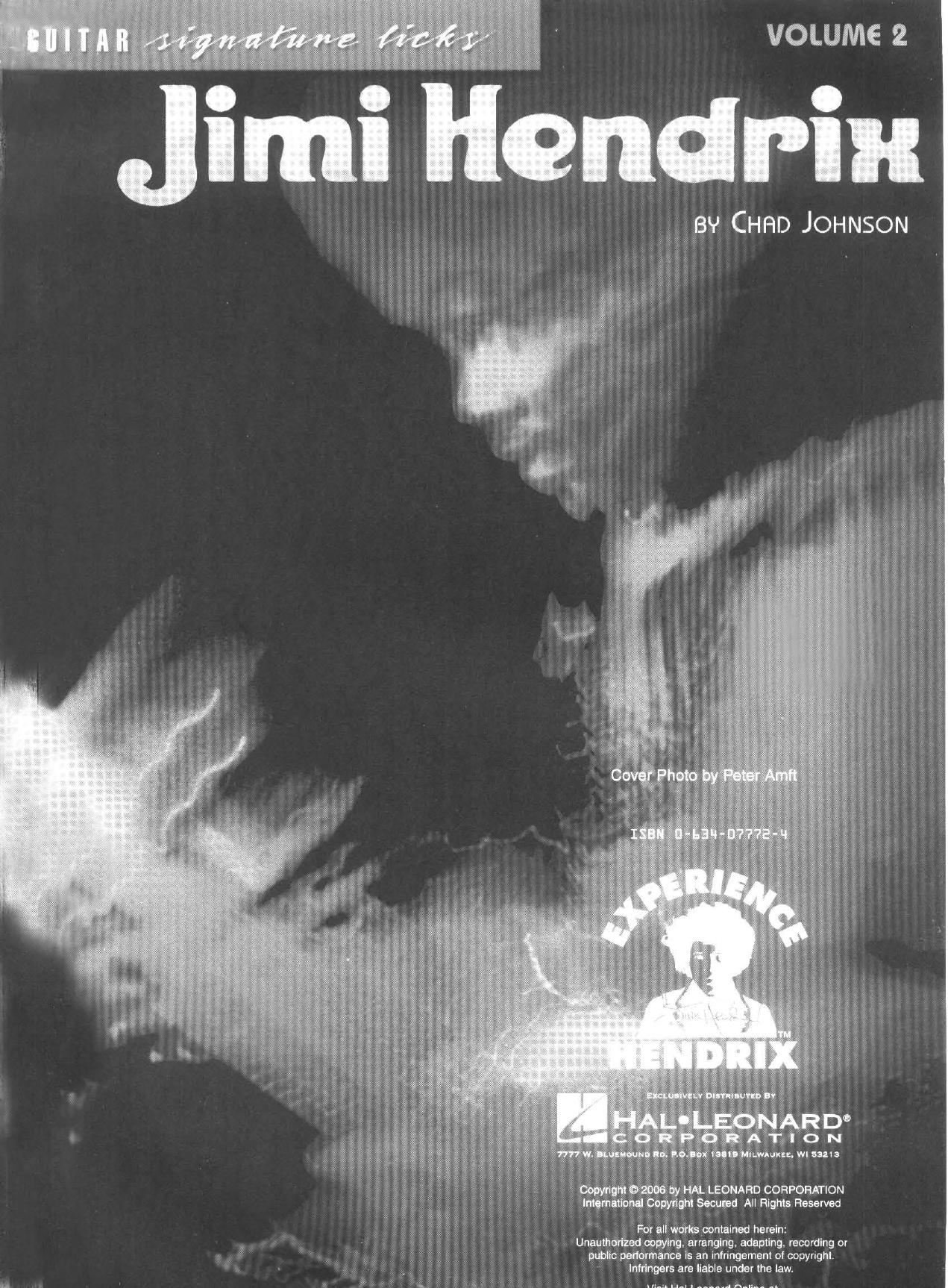 Chad Johnson by Jimi Hendrix Vol. 2 (Guitar Signature Licks)