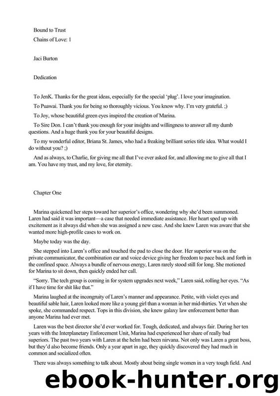 Chains Of Love - 1 Bound To Trust by Jaci Burton