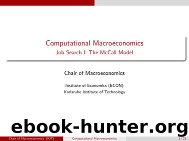 Chair of Macroeconomics. Computational Macroeconomics 2025 by Unknown