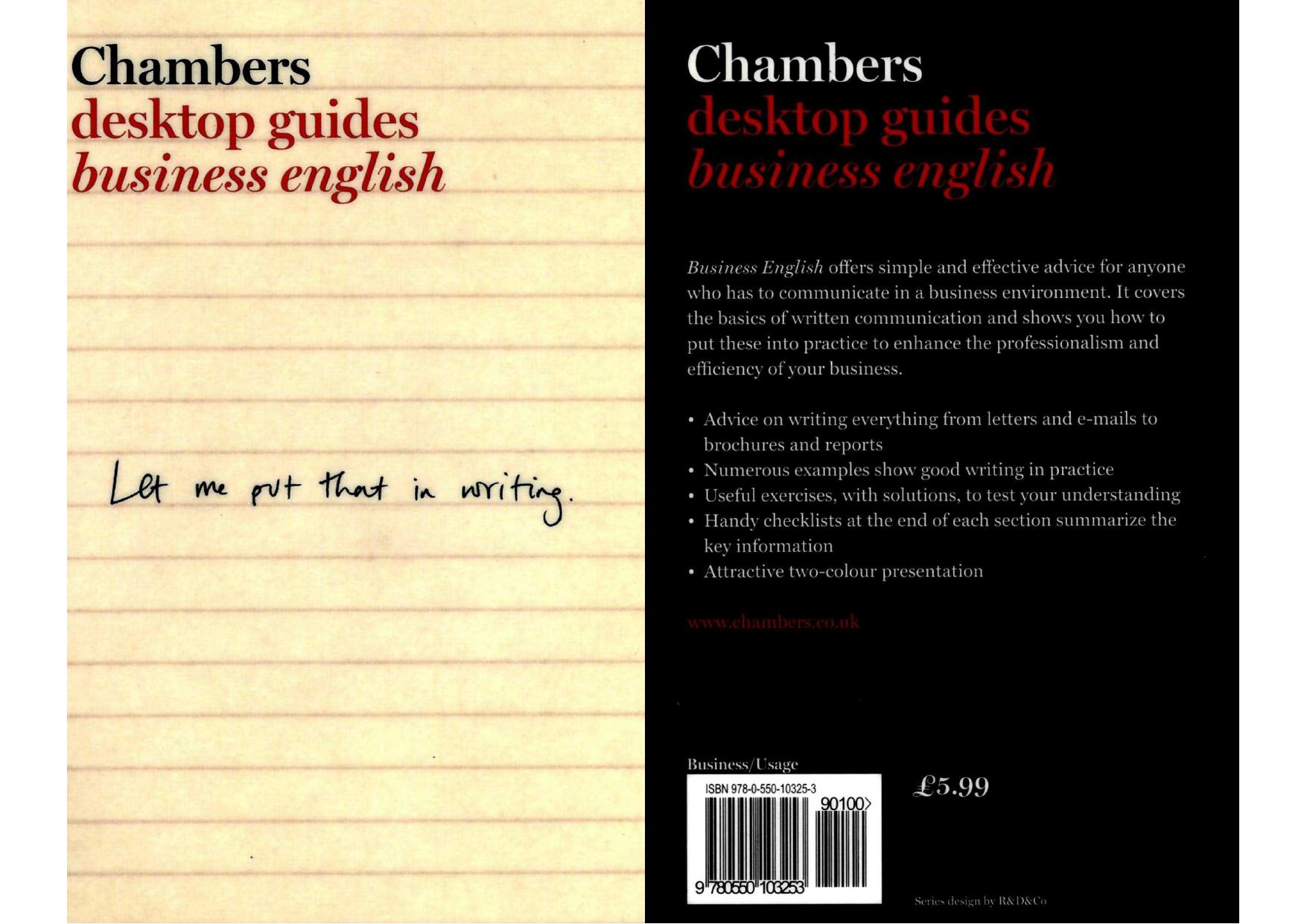 Chambers Desktop Guides. Business English by Brookes Ian (Ed.)