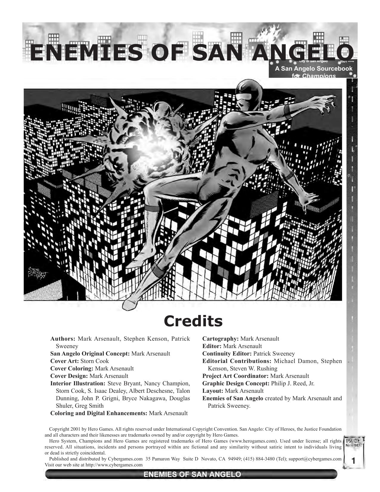 Champions 5E - Enemies of San Angelo.pdf by Mark Arsenault Stephen Kenson Patrick Sweeney