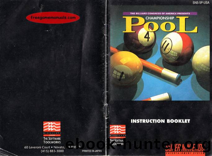 Championship Pool (USA)-manual by Unknown