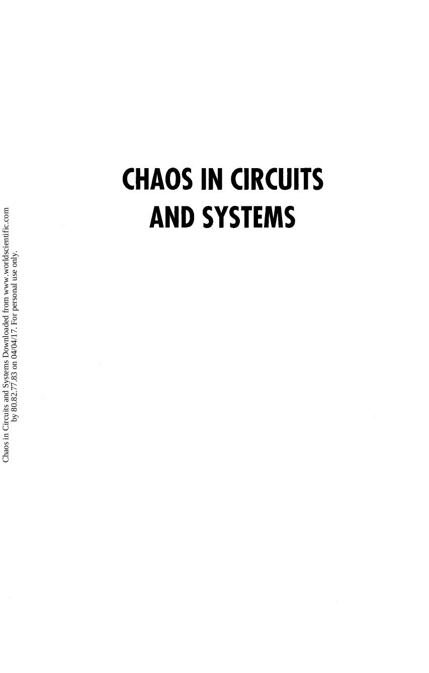 Chaos in Circuits and Systems by Guanrong Chen; Tetsushi Ueta