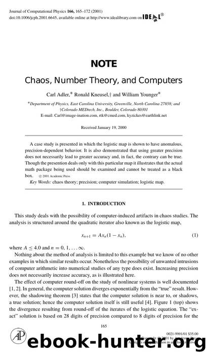 Chaos, Number Theory, and Computers by Adler C. et al
