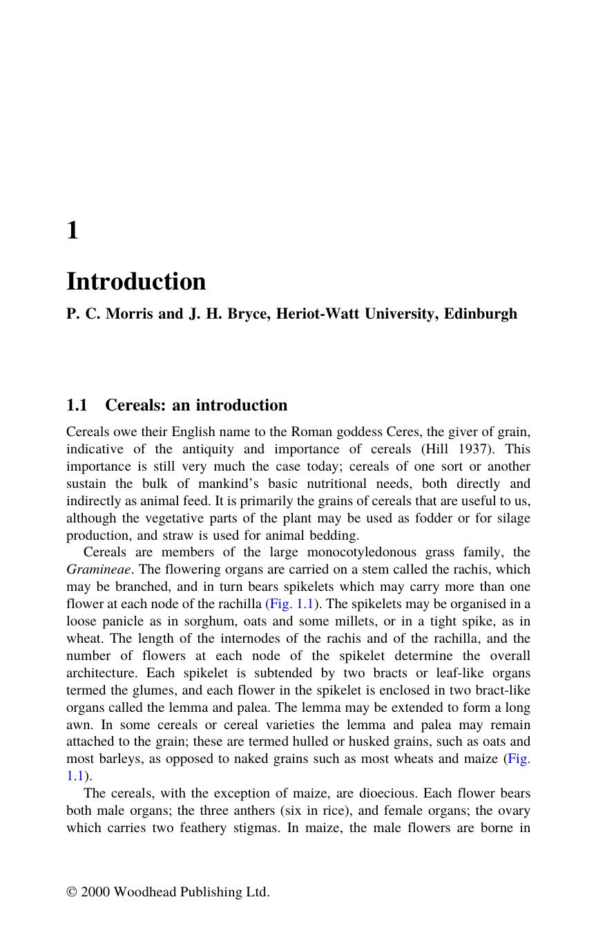 Chapter 1: Introduction by P.C. Morris & J.H. Bryce