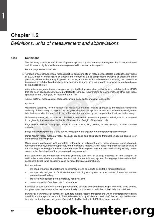 Chapter 1.2 - Definitions, Units of Measurement and Abbreviations by Redistributed by Regs4ships Ltd