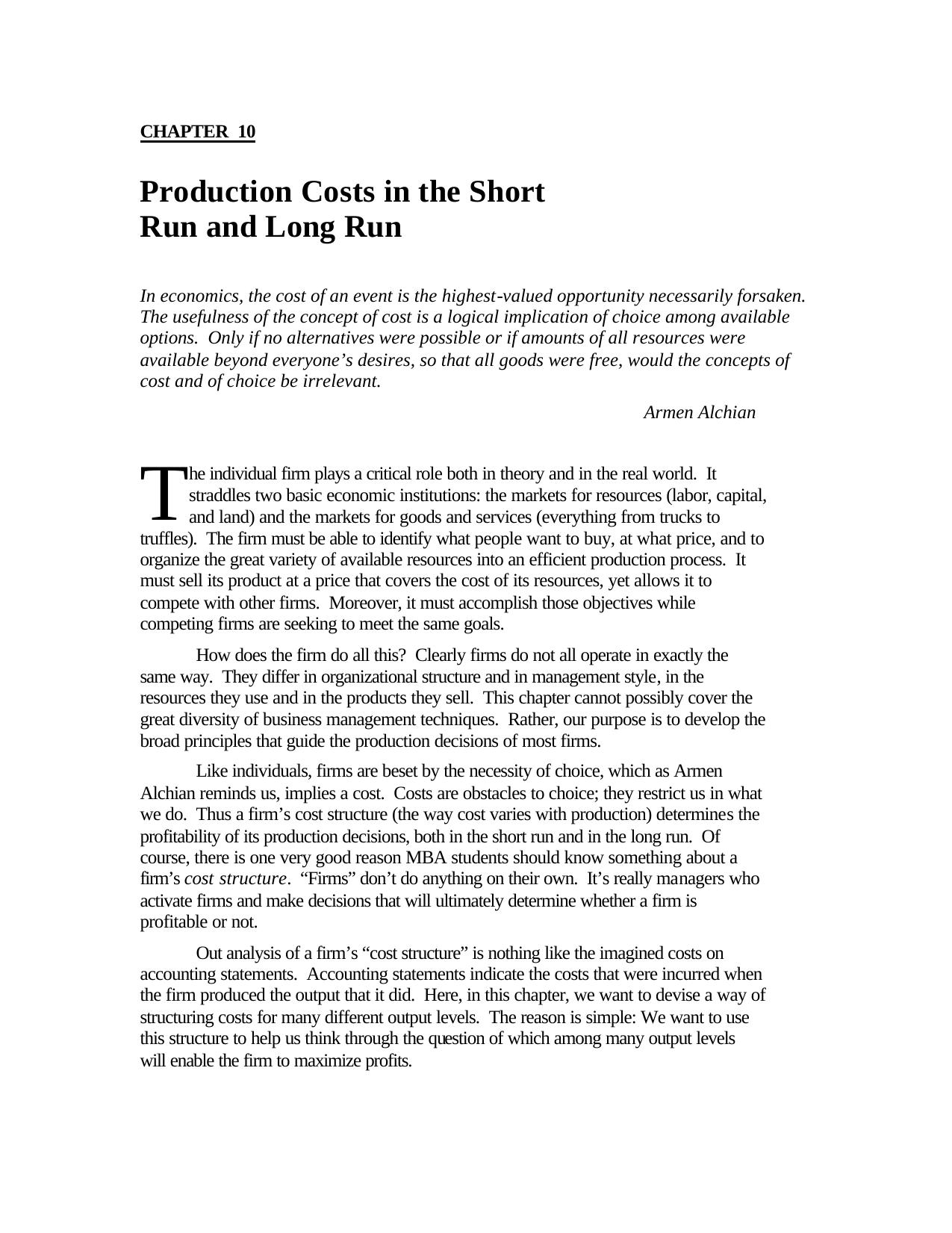 Chapter 10 Cost in Short and Long Run.PDF by mapike