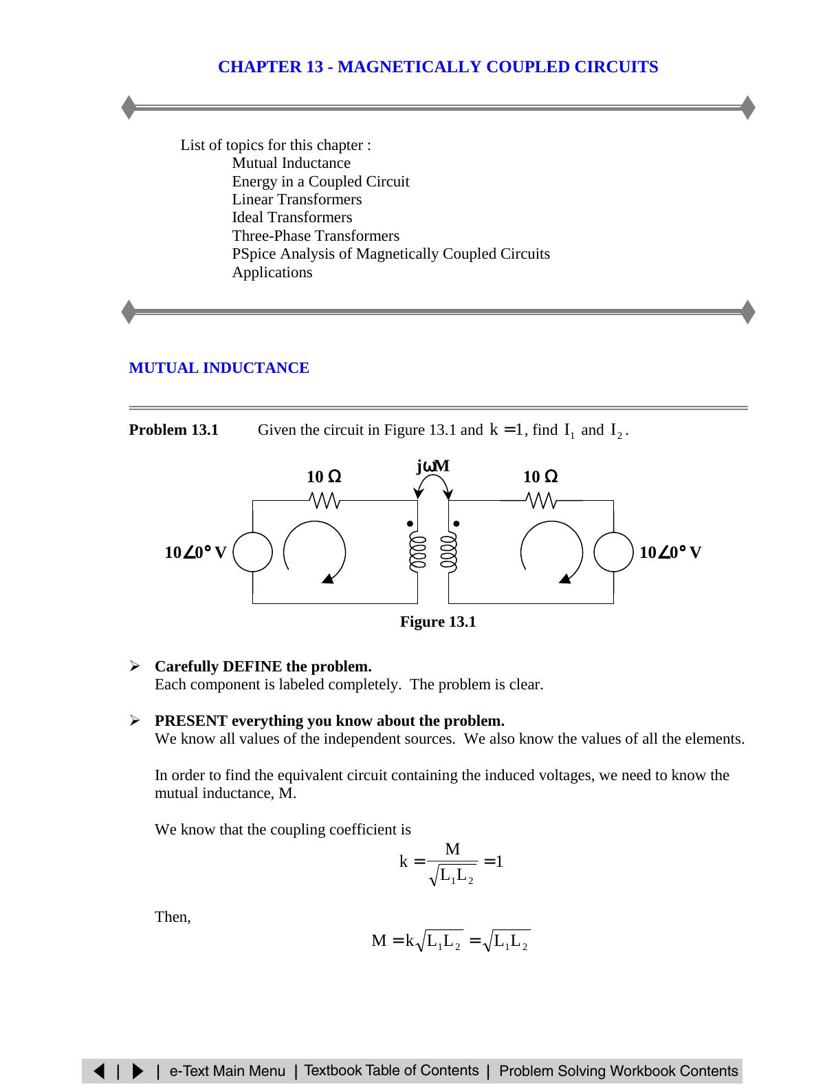 Chapter 13 - Magnetically Coupled Circuits by Catherine Huitger