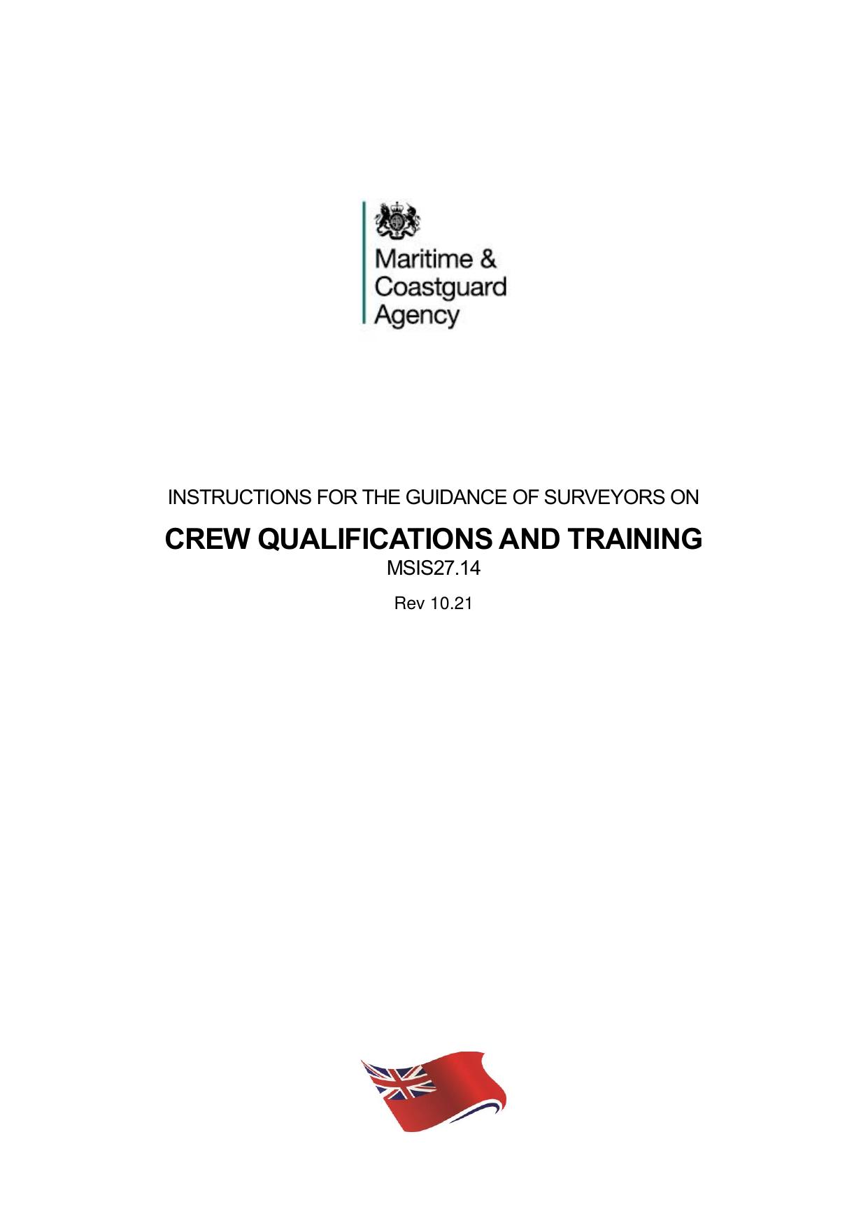 Chapter 14 - Crew Qualifications and Training (Rev. 1021) by Chris Skeats