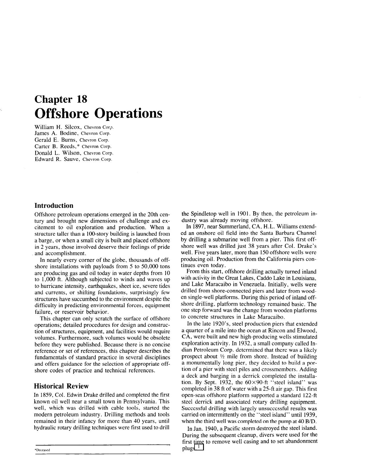 Chapter 18: Offshore Operations by unknow